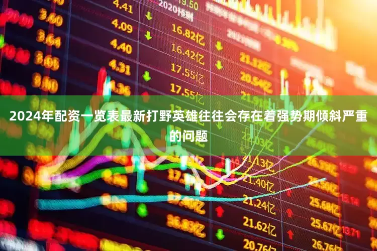 2024年配资一览表最新打野英雄往往会存在着强势期倾斜严重的问题